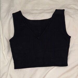 BCBGMaxAzria Black Crop Top